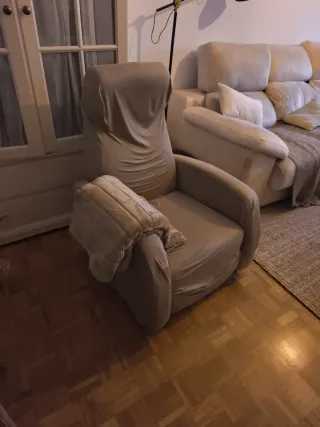 Butaca reclinable beige