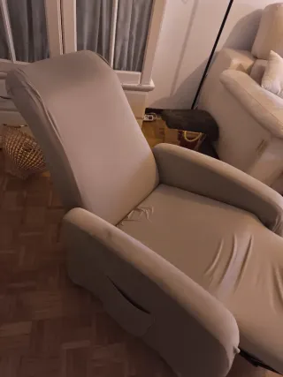 Butaca reclinable beige