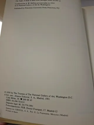 El desnudo: Un estudio de la forma ideal (Alian...