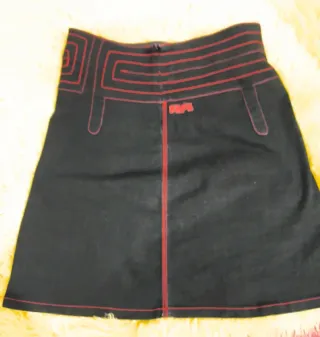 Falda vaquera azul T38