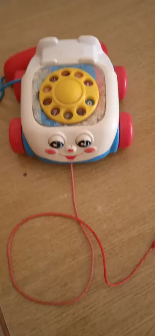 Telefono Giocattolo Fisher Price con rotella