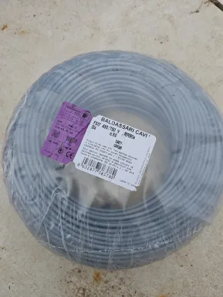 Cavo Elettrico Grigio 4mm