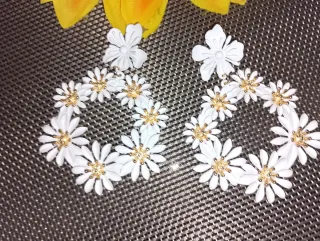 Traje de flamenca blanco roto