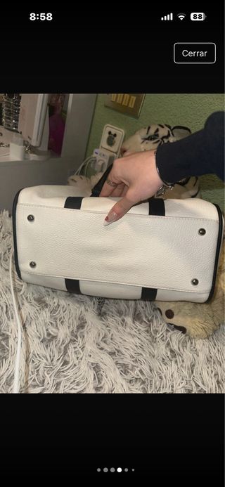 Bolso Fila Vintage Blanco y Negro