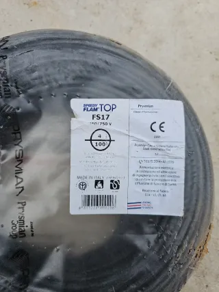 Cavo FS17 1x4mm 150/750V