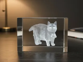 Cubo cristal K9 personalizado pájaro