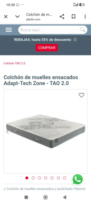 Colchón Pikolin 180x200