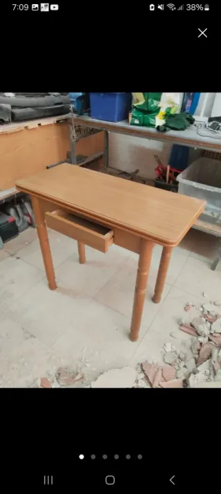 Mesa de madera plegable