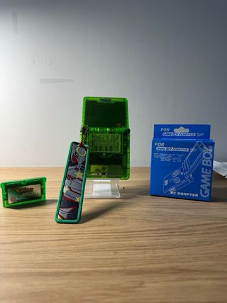 Game Boy SP Verde Translucido + Pokemon esmeralda