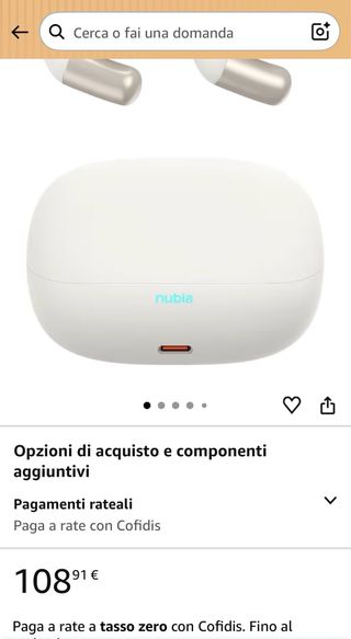 Nubia LiveFlip Bianco