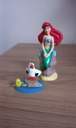 Personaggi Disney Ariel, Flounder, Scuttle