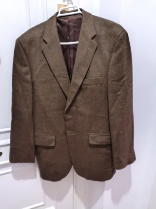 Blazer Lana 100% Pierre Cardin Marrón