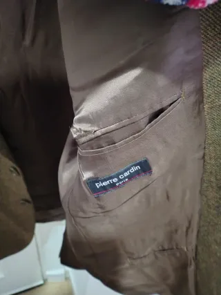 Blazer Lana 100% Pierre Cardin Marrón
