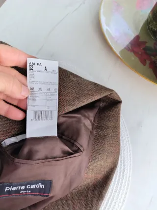 Blazer Lana 100% Pierre Cardin Marrón