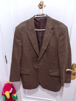 Blazer Lana 100% Pierre Cardin Marrón