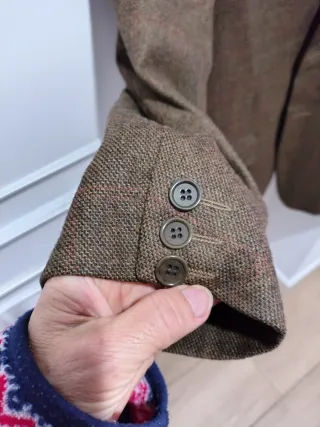 Blazer Lana 100% Pierre Cardin Marrón