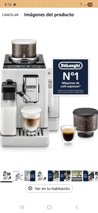 Cafetera DeLonghi Rivelia Blanca