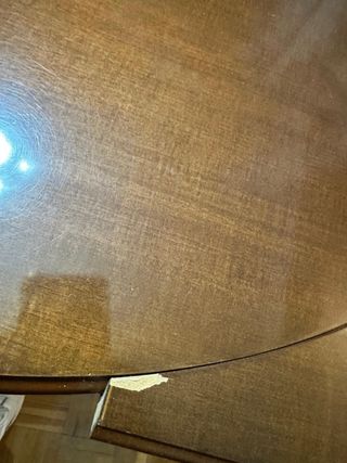 Mesa de comedor extensible de madera