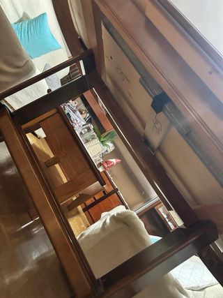 Mesa de comedor extensible de madera