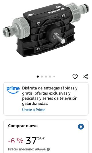 Gardena 1490-20 - Mini-bomba Adaptable a cualquier taladradora