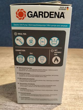 Gardena 1490-20 - Mini-bomba Adaptable a cualquier taladradora