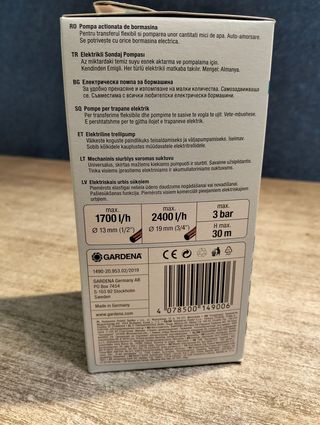 Gardena 1490-20 - Mini-bomba Adaptable a cualquier taladradora