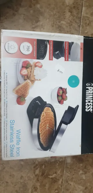 Princess Waffle Iron Acero Inoxidable