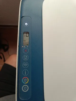 Impresora HP Blanca y Azul