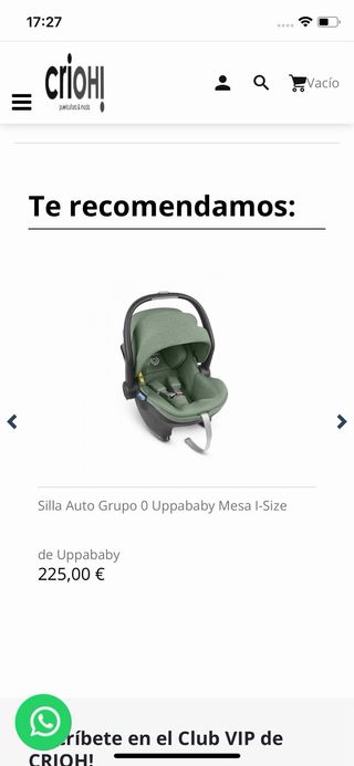Uppababy Mesa i-Size + Base Isofix