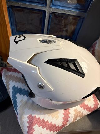 Casco de moto acerbis blanco