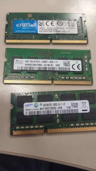 Memorias RAM Portátil SODIMM Crucial, SK hynix, Sa