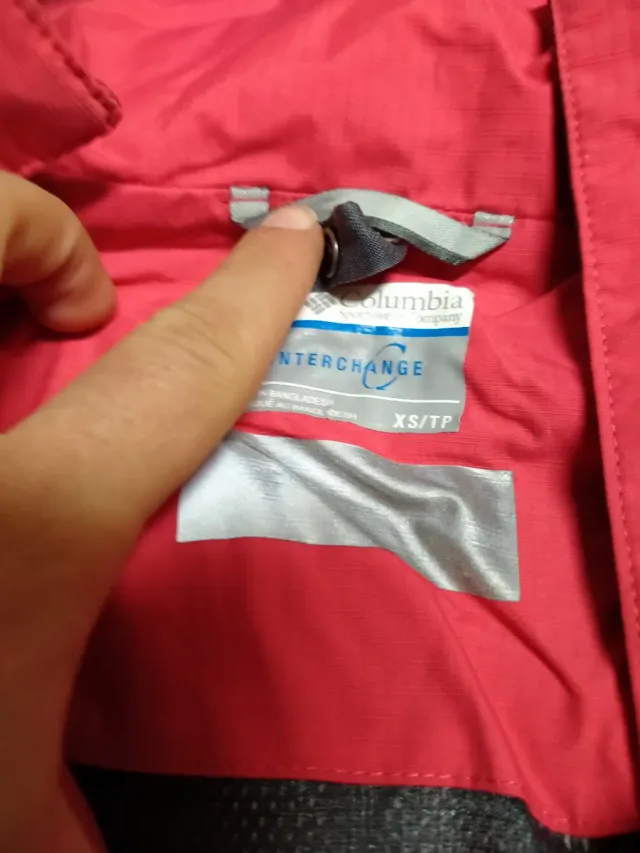 Chaqueta impermeable Columbia Roja