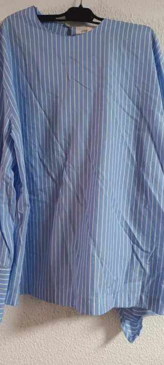 Camisa rayas pañuelo multiposición Talla M