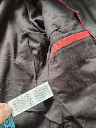 Cazadora Piel Negra Talla S Mujer