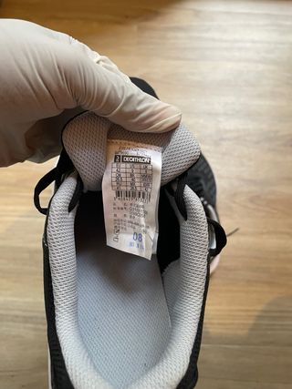 Zapatillas Running Kalenji Talla 45 Negras y Blanc