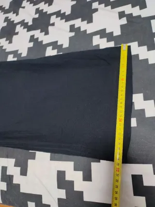 Pantalón ancho negro mujer