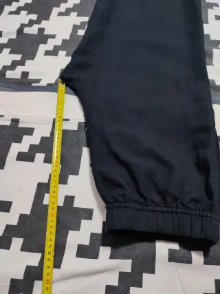 Pantalón ancho negro mujer