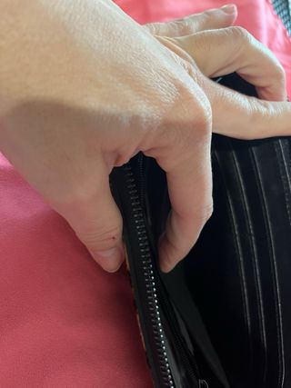 Cartera con estampado de leopardo