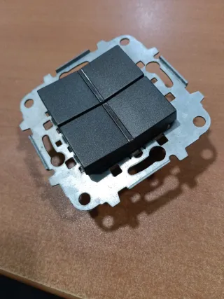 Interruptor Doble Niessen Zenit Antracita