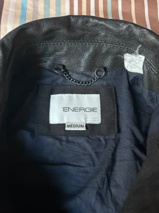 Chaqueta Piel 100% Energie Vintage Aviador Talla M