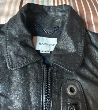 Chaqueta Piel 100% Energie Vintage Aviador Talla M