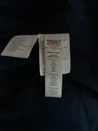 Chaqueta Piel 100% Energie Vintage Aviador Talla M