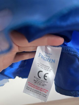 Disfraz Frozen Disney 2 años