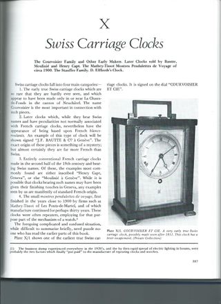 Carriage Clocks Their History & Development