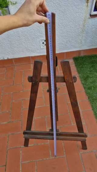 Caballete de madera para pintar