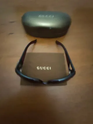 Occhiali sole oversize vintage Gucci con scatola