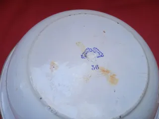 Brocca stile liberty ferro smaltato e bacinelle