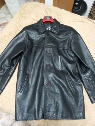 Chaqueta Cuero Hombre vintage Paco Rabanne