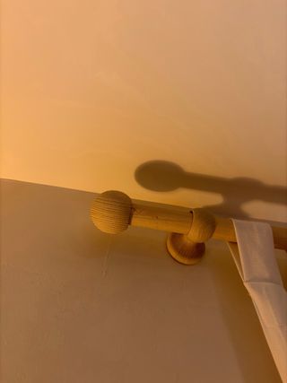 Barra de cortina de madera