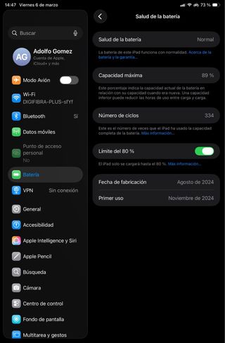 iPad Mini 7 celular 5G + Wifi, como nuevo + funda